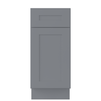 Base Kitchen Cabinet B15 Colonial Gray LessCare 15 in. width 34.5 in. height 24 in. depth - Kitchen Cabinets