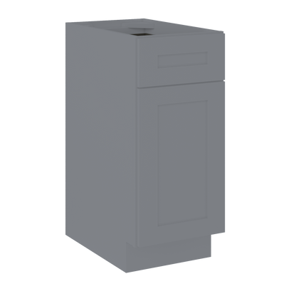 Base Kitchen Cabinet B15 Colonial Gray LessCare 15 in. width 34.5 in. height 24 in. depth - Kitchen Cabinets