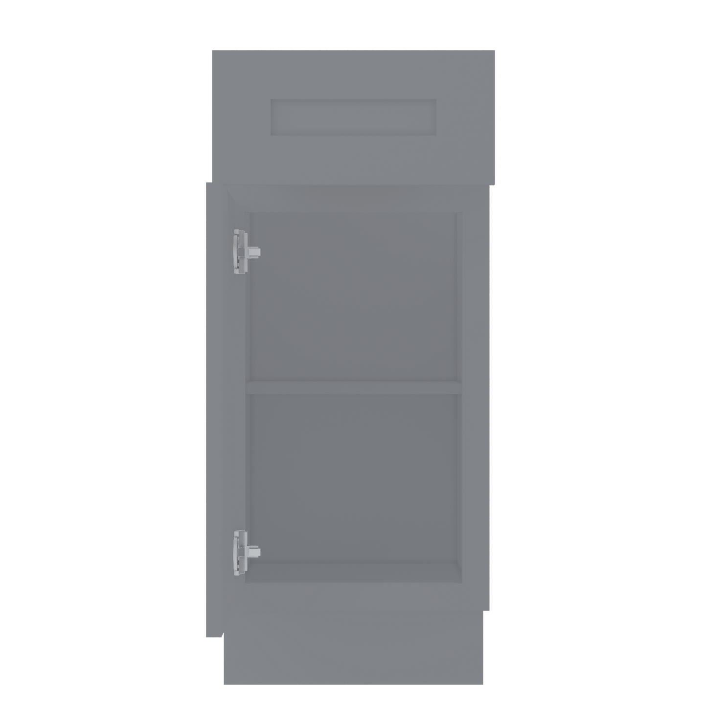 Base Kitchen Cabinet B15 Colonial Gray LessCare 15 in. width 34.5 in. height 24 in. depth - Kitchen Cabinets