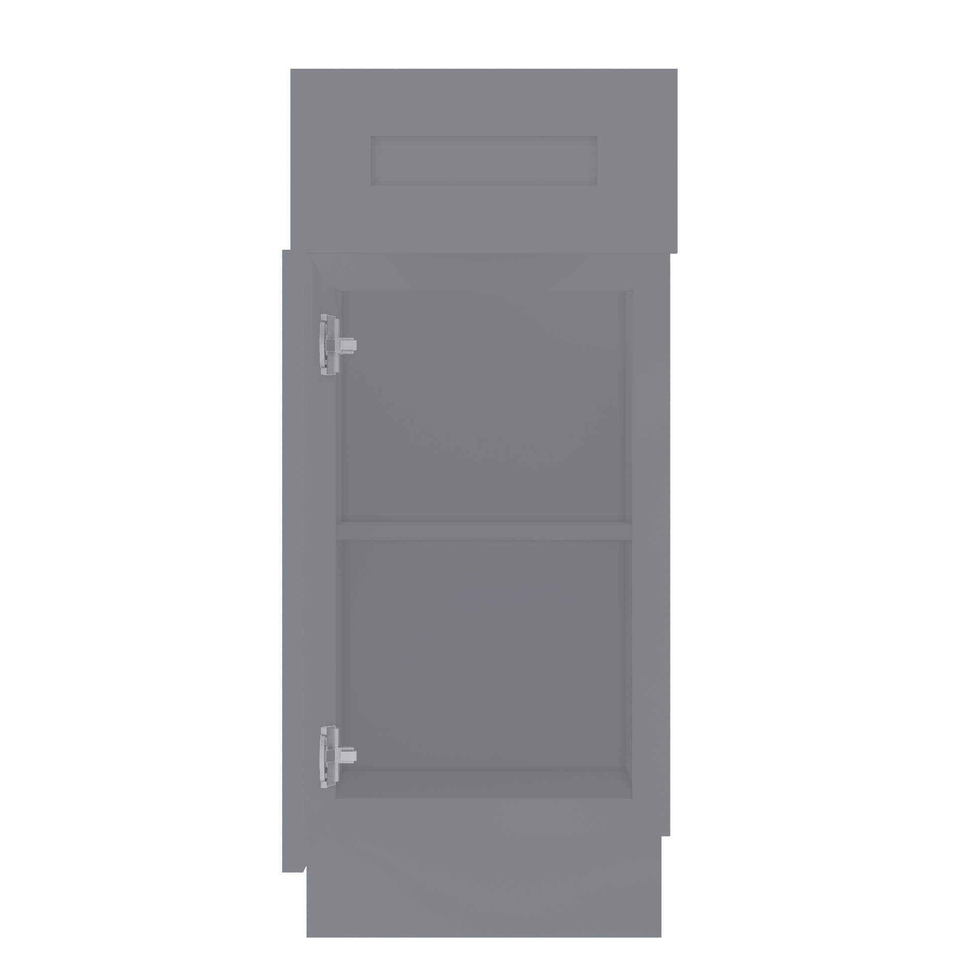 Base Kitchen Cabinet B15 Colonial Gray LessCare 15 in. width 34.5 in. height 24 in. depth - Kitchen Cabinets