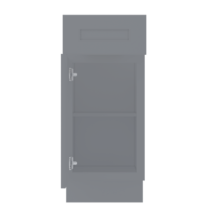 Base Kitchen Cabinet B15 Colonial Gray LessCare 15 in. width 34.5 in. height 24 in. depth - Kitchen Cabinets