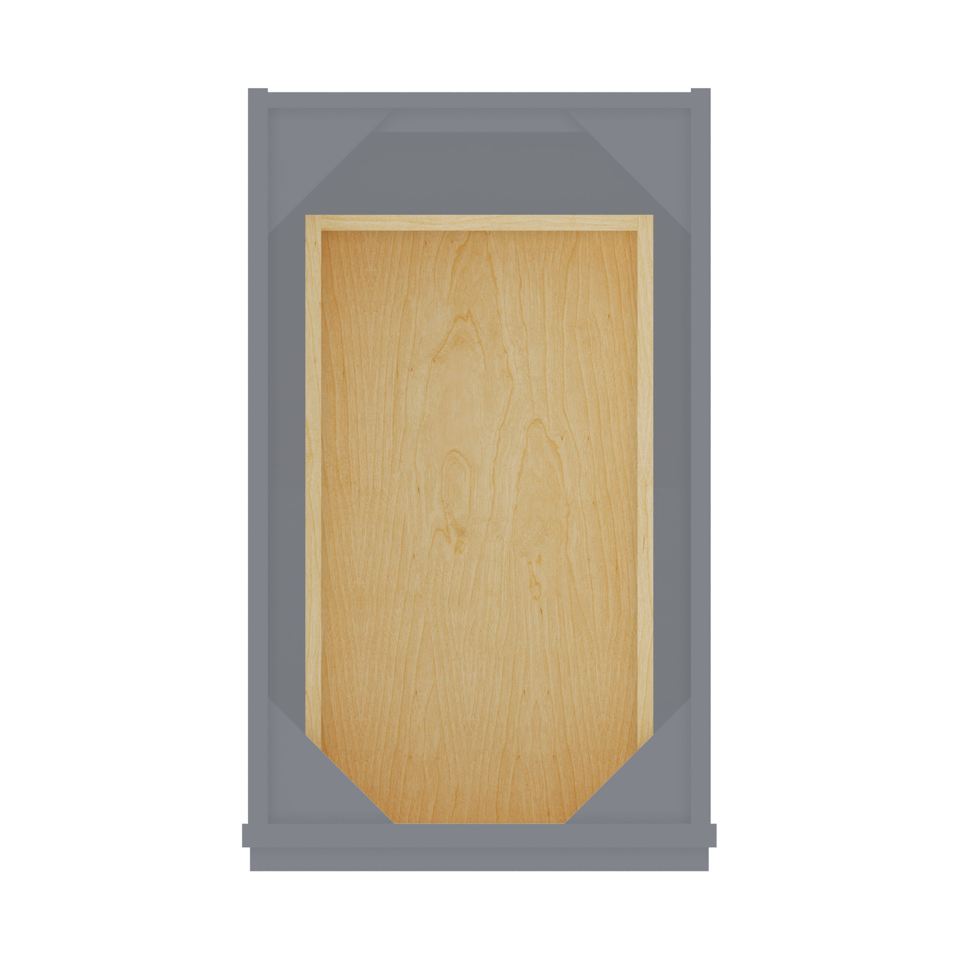 Base Kitchen Cabinet B15 Colonial Gray LessCare 15 in. width 34.5 in. height 24 in. depth - Kitchen Cabinets