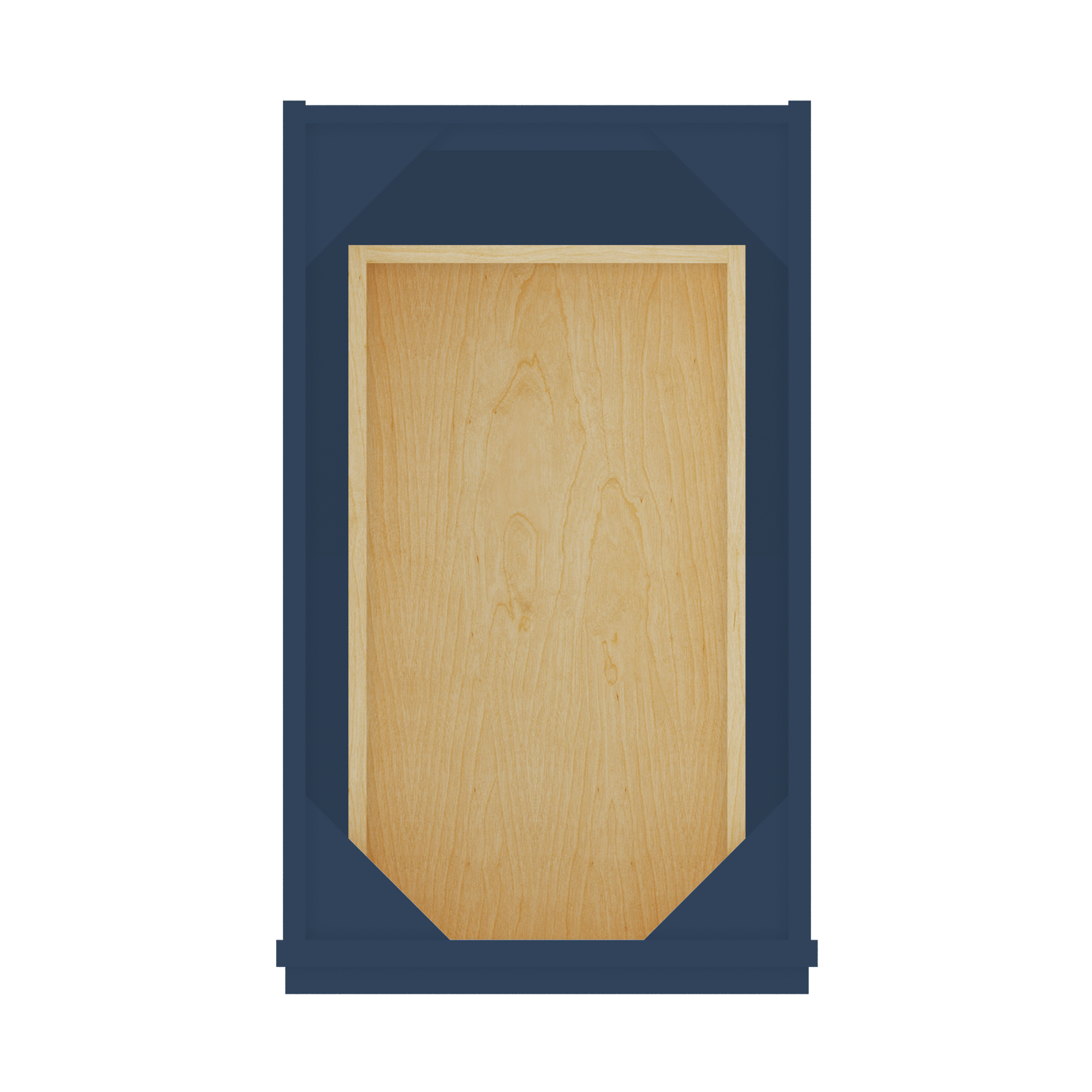 Base Kitchen Cabinet B15 Danbury Blue LessCare 15 in. width 34.5 in. height 24 in. depth - Kitchen Cabinets
