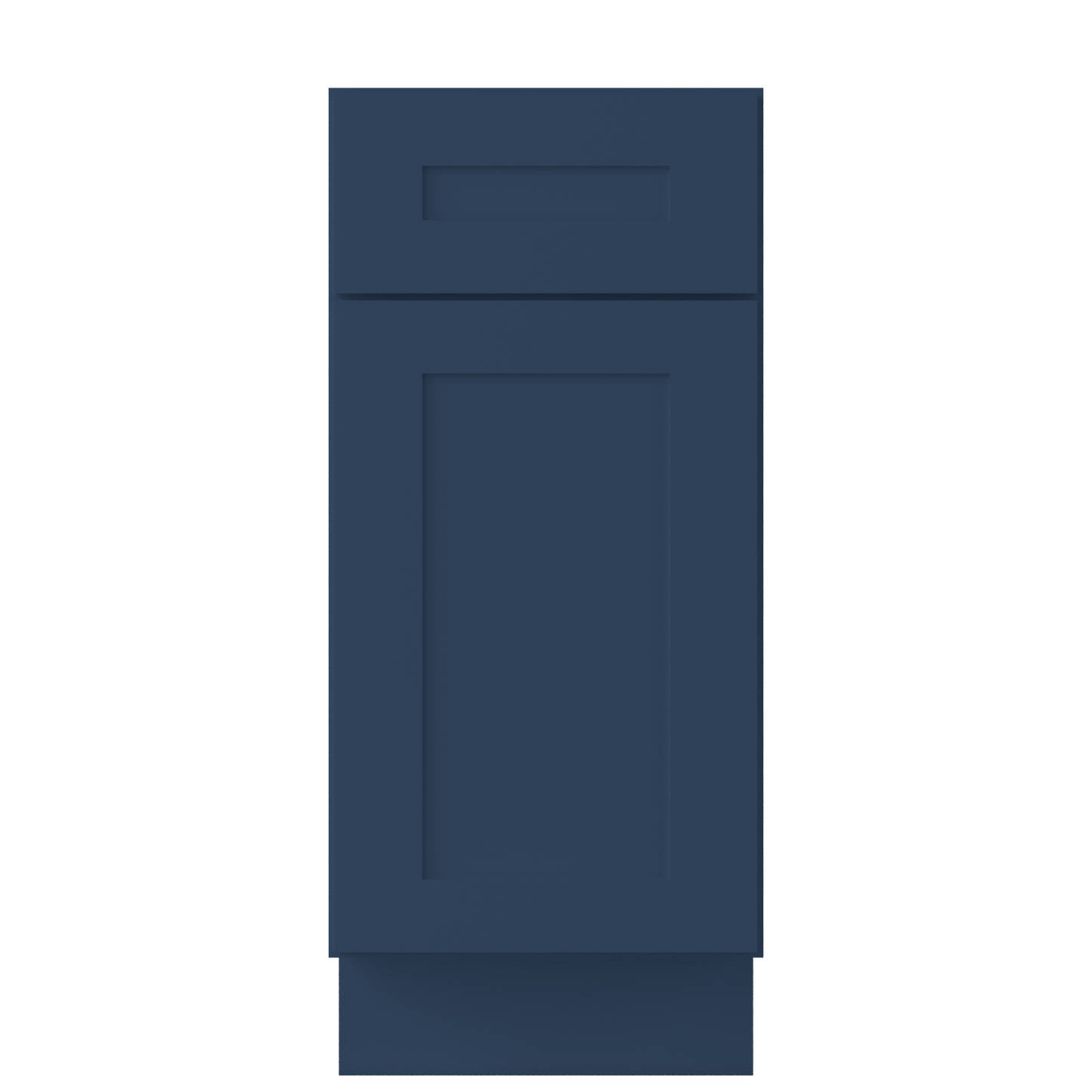Base Kitchen Cabinet B15 Danbury Blue LessCare 15 in. width 34.5 in. height 24 in. depth - Kitchen Cabinets