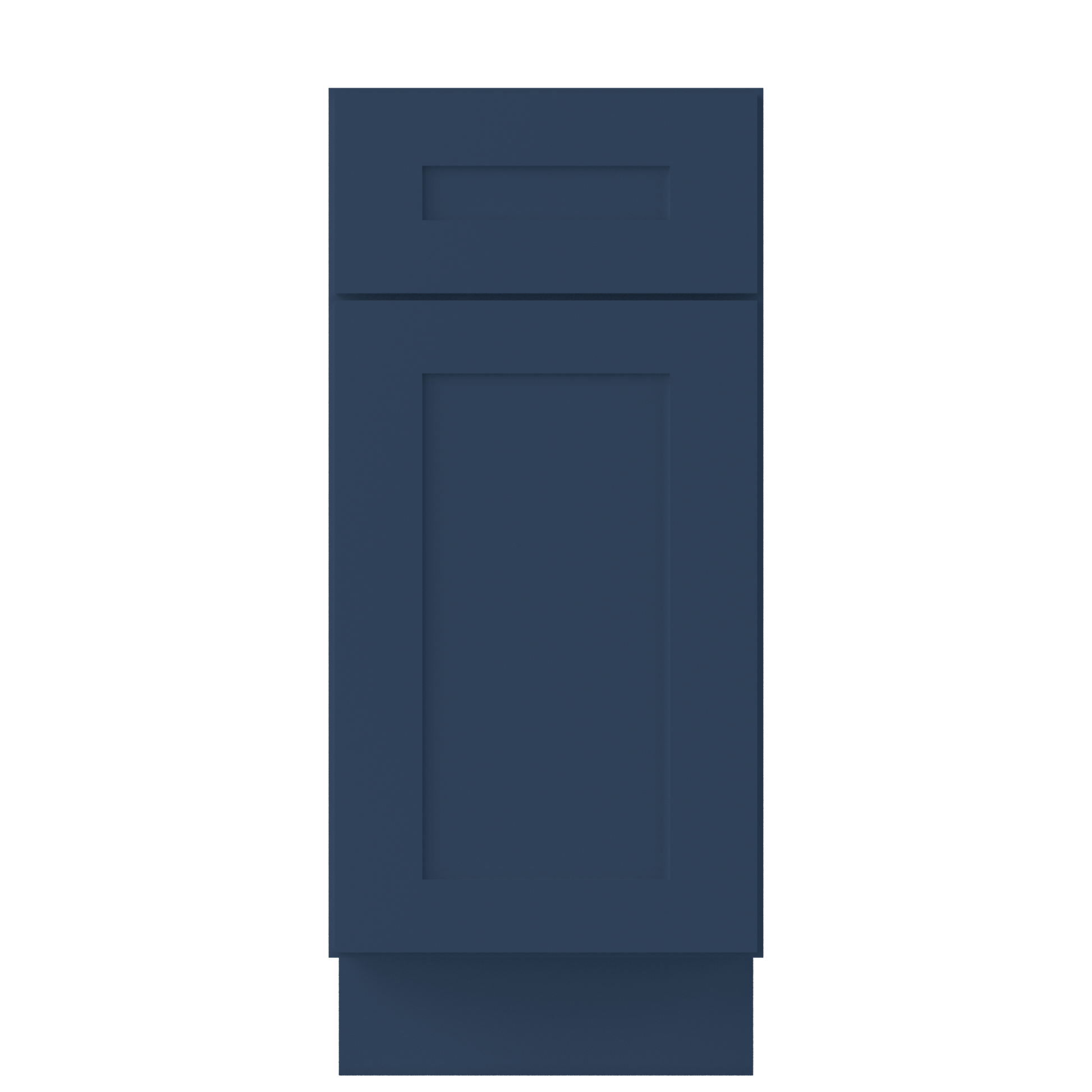 Base Kitchen Cabinet B15 Danbury Blue LessCare 15 in. width 34.5 in. height 24 in. depth - Kitchen Cabinets