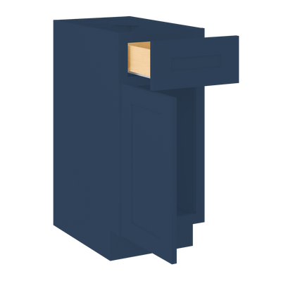 Base Kitchen Cabinet B15 Danbury Blue LessCare 15 in. width 34.5 in. height 24 in. depth - Kitchen Cabinets