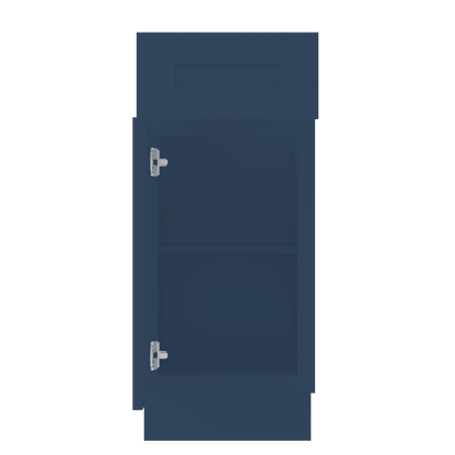 Base Kitchen Cabinet B15 Danbury Blue LessCare 15 in. width 34.5 in. height 24 in. depth - Kitchen Cabinets