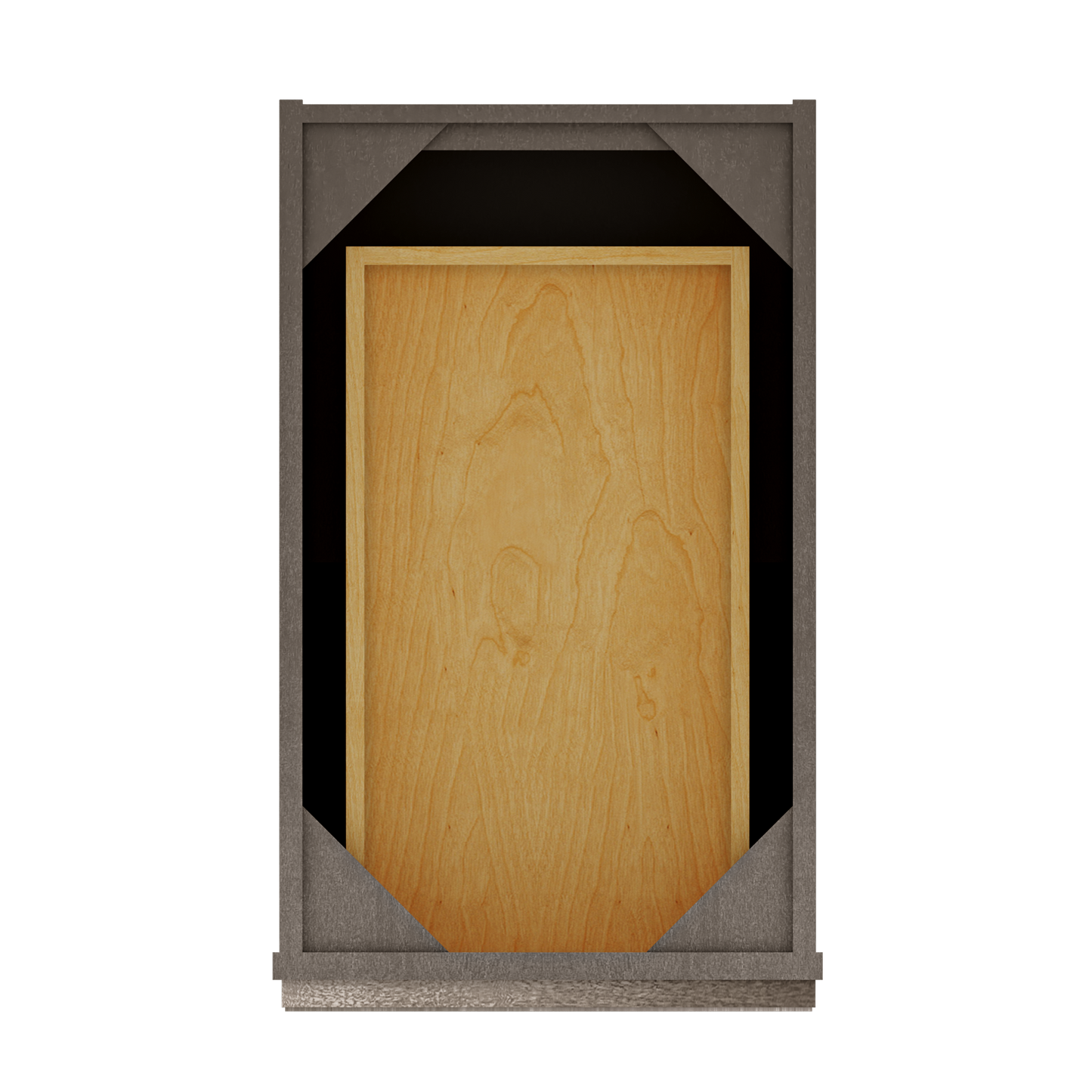 Base Kitchen Cabinet B15 Milan Slate 15 in. width 34.5 in. height 24 in. depth - Kitchen Cabinets