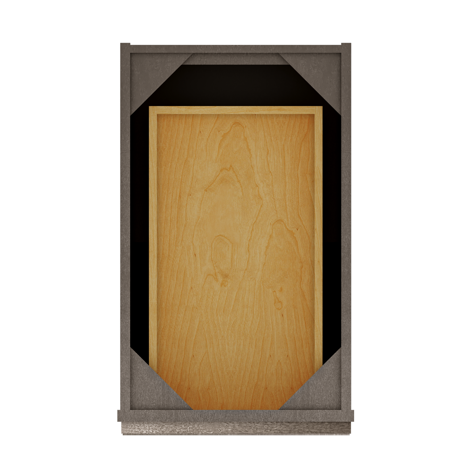 Base Kitchen Cabinet B15 Milan Slate 15 in. width 34.5 in. height 24 in. depth - Kitchen Cabinets