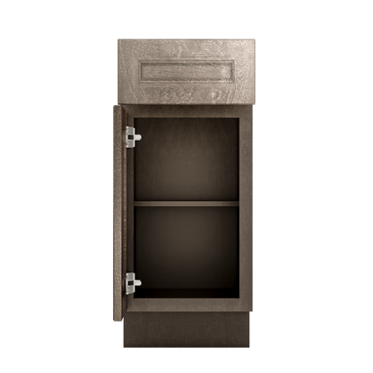 Base Kitchen Cabinet B15 Milan Slate 15 in. width 34.5 in. height 24 in. depth - Kitchen Cabinets