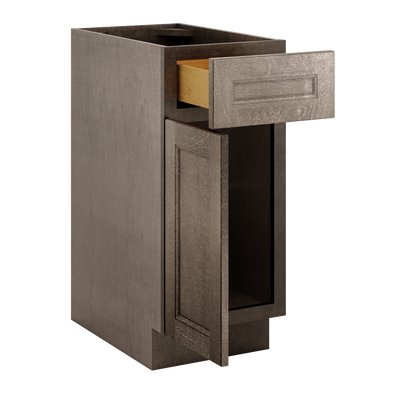 Base Kitchen Cabinet B15 Milan Slate 15 in. width 34.5 in. height 24 in. depth - Kitchen Cabinets