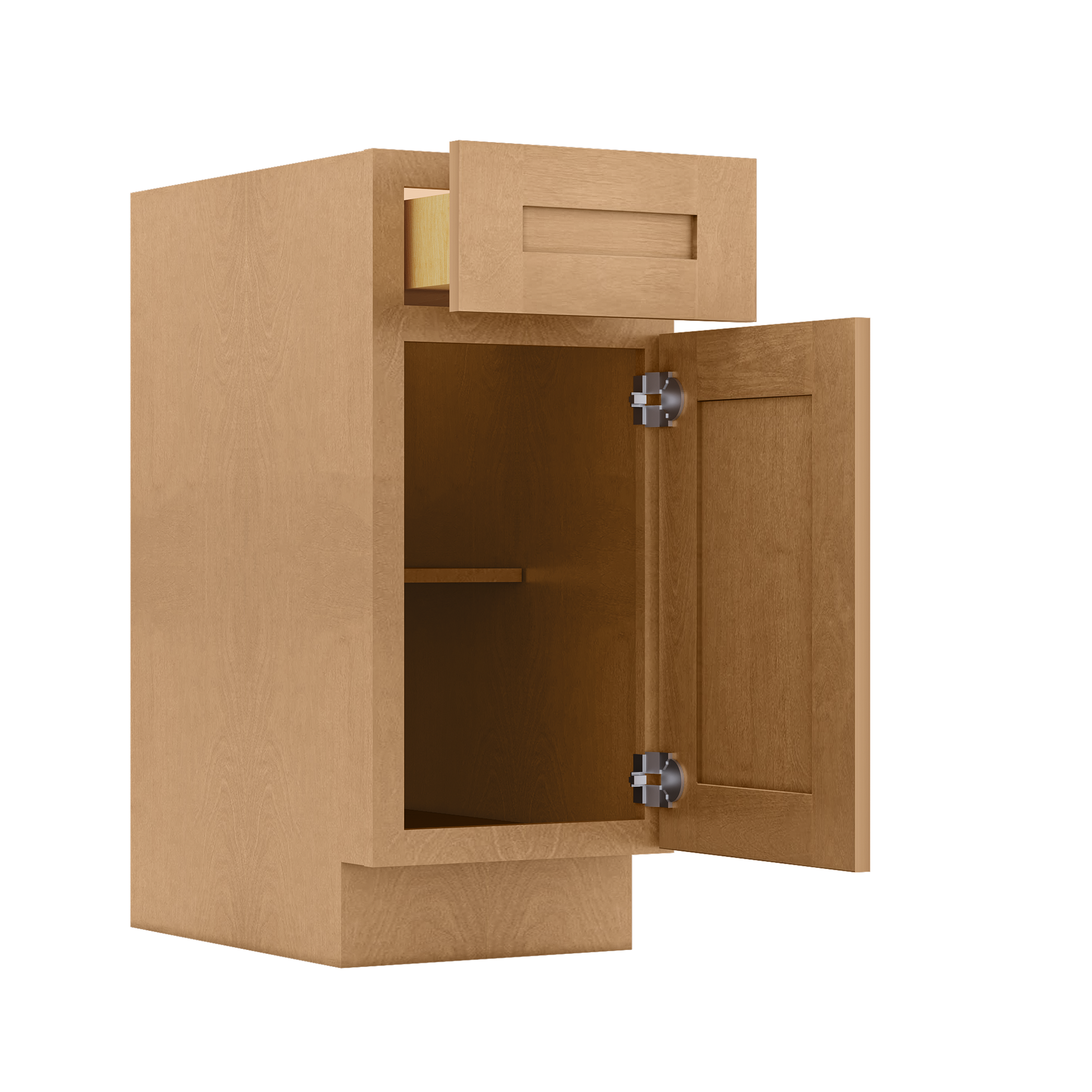 Base Kitchen Cabinet B15 Shaker Toffee 15 in. width 34.5 in. height 24 in. depth - Kitchen Cabinets