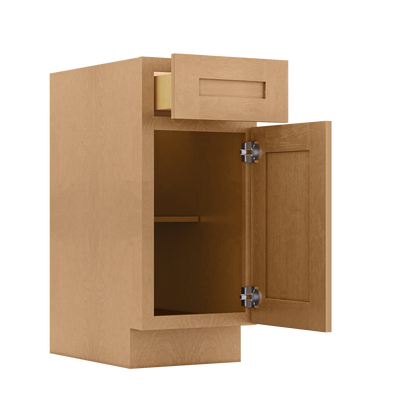 Base Kitchen Cabinet B15 Shaker Toffee 15 in. width 34.5 in. height 24 in. depth - Kitchen Cabinets