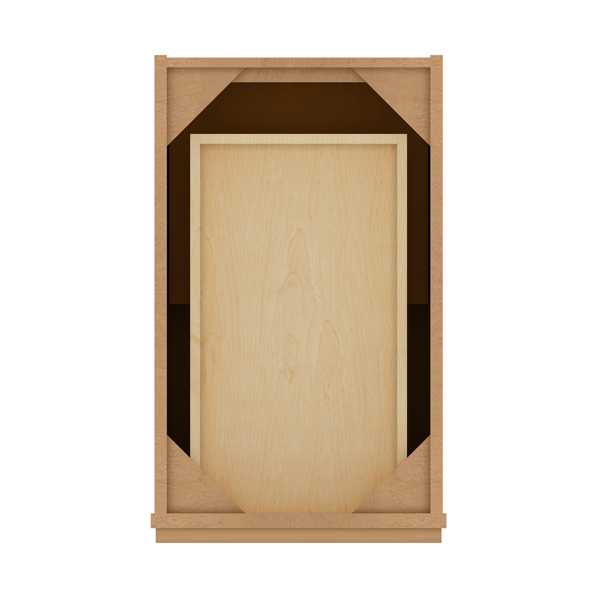 Base Kitchen Cabinet B15 Shaker Toffee 15 in. width 34.5 in. height 24 in. depth - Kitchen Cabinets