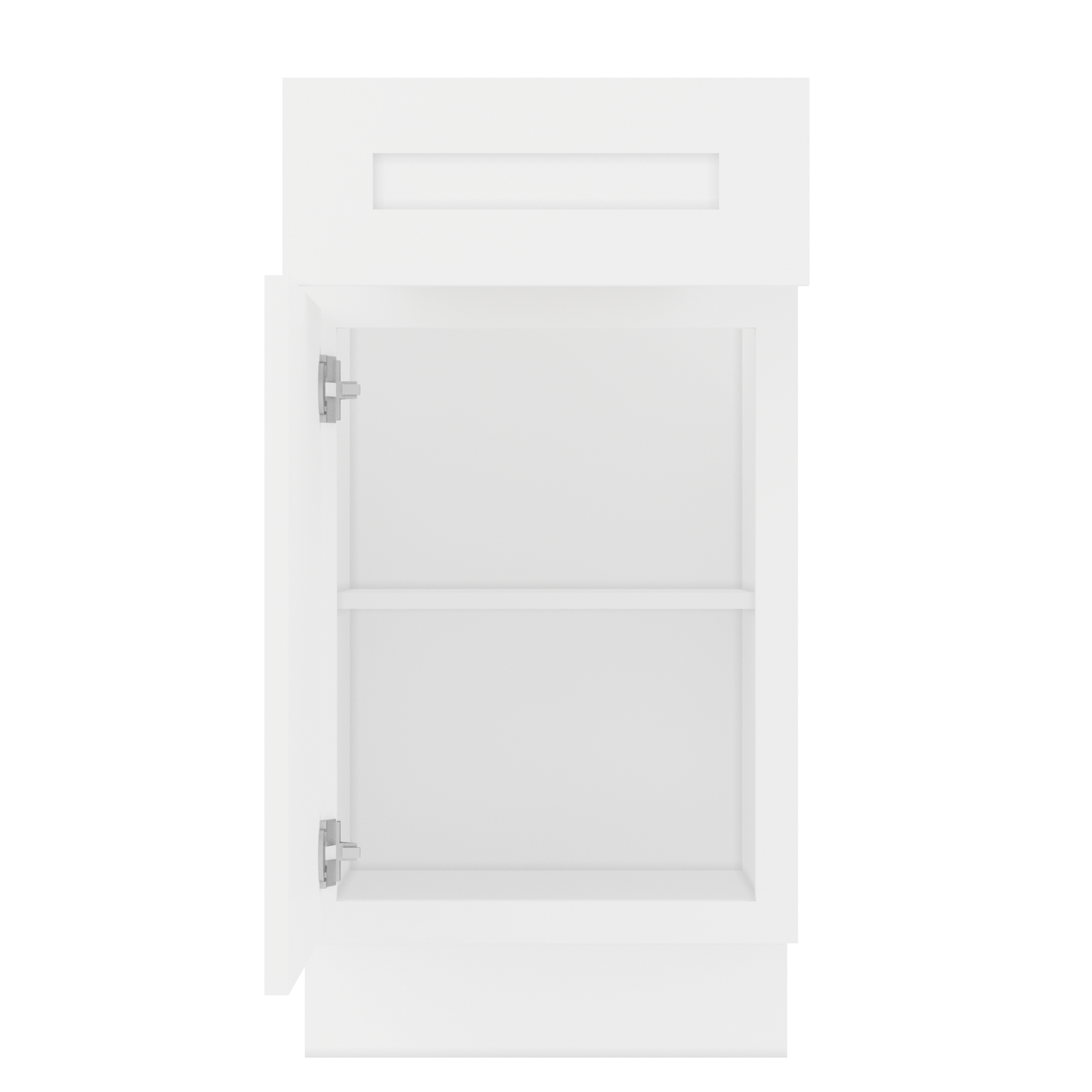Base Kitchen Cabinet B18 Alpina White LessCare 18 in. width 34.5 in. height 24 in. depth Kitchen Cabinets