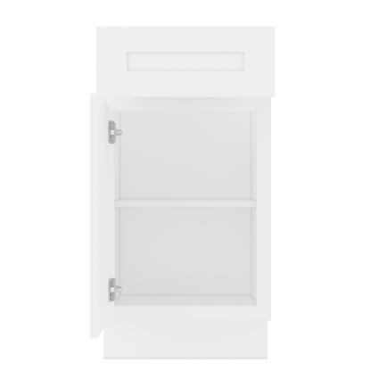 Base Kitchen Cabinet B18 Alpina White LessCare 18 in. width 34.5 in. height 24 in. depth Kitchen Cabinets