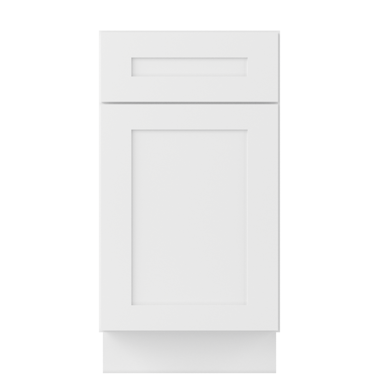 Base Kitchen Cabinet B18 Alpina White LessCare 18 in. width 34.5 in. height 24 in. depth Kitchen Cabinets