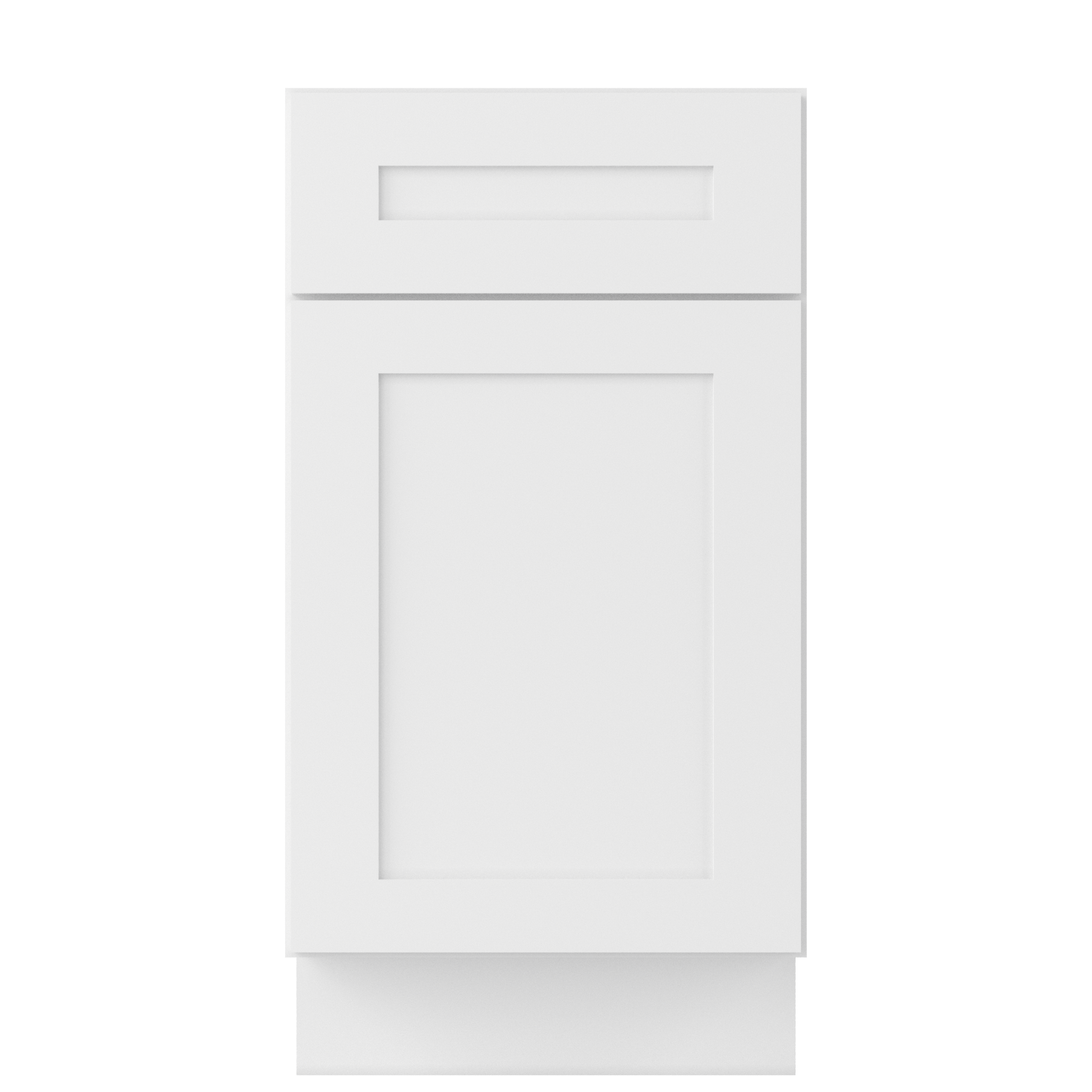 Base Kitchen Cabinet B18 Alpina White LessCare 18 in. width 34.5 in. height 24 in. depth Kitchen Cabinets