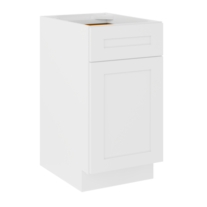Base Kitchen Cabinet B18 Alpina White LessCare 18 in. width 34.5 in. height 24 in. depth Kitchen Cabinets