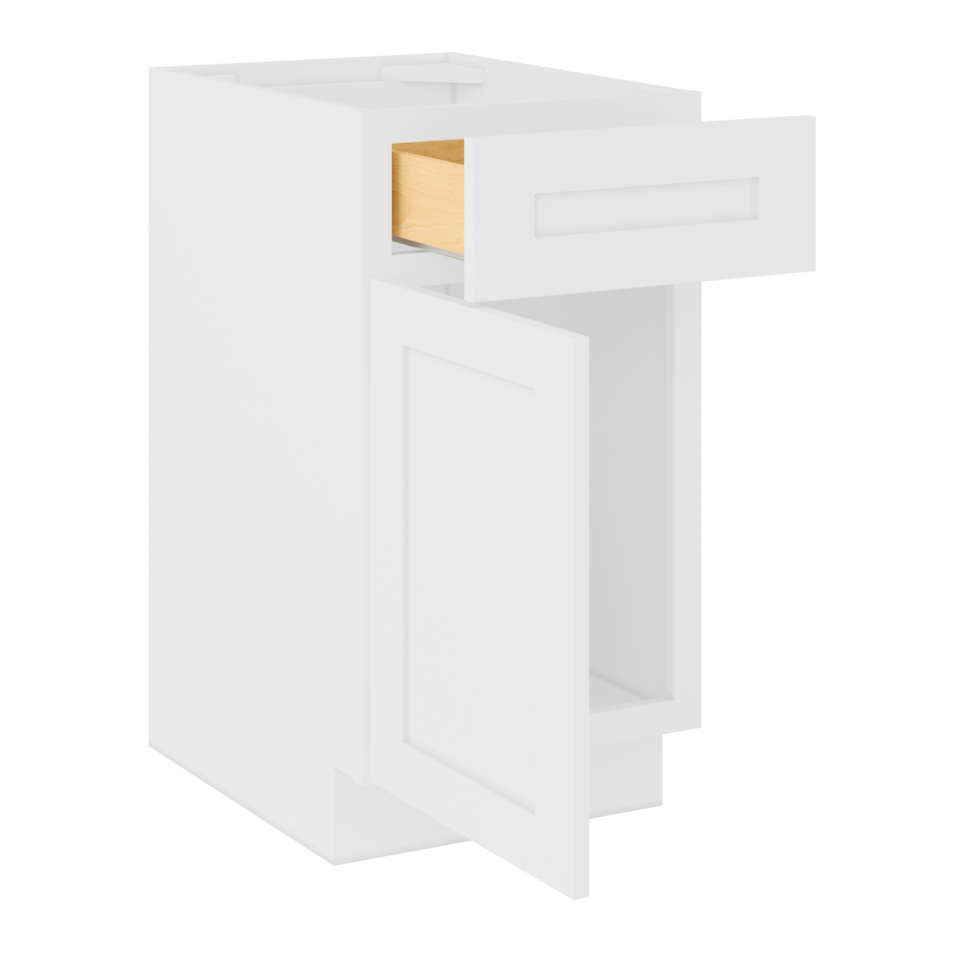 Base Kitchen Cabinet B18 Alpina White LessCare 18 in. width 34.5 in. height 24 in. depth Kitchen Cabinets