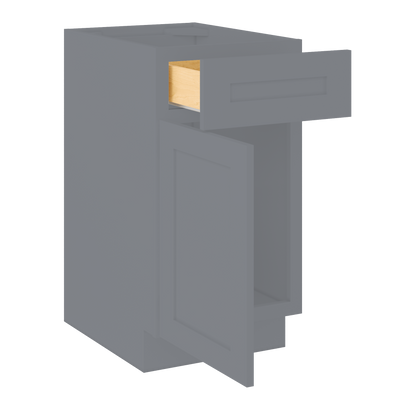 Base Kitchen Cabinet B18 Colonial Gray LessCare 18 in. width 34.5 in. height 24 in. depth - Kitchen Cabinets