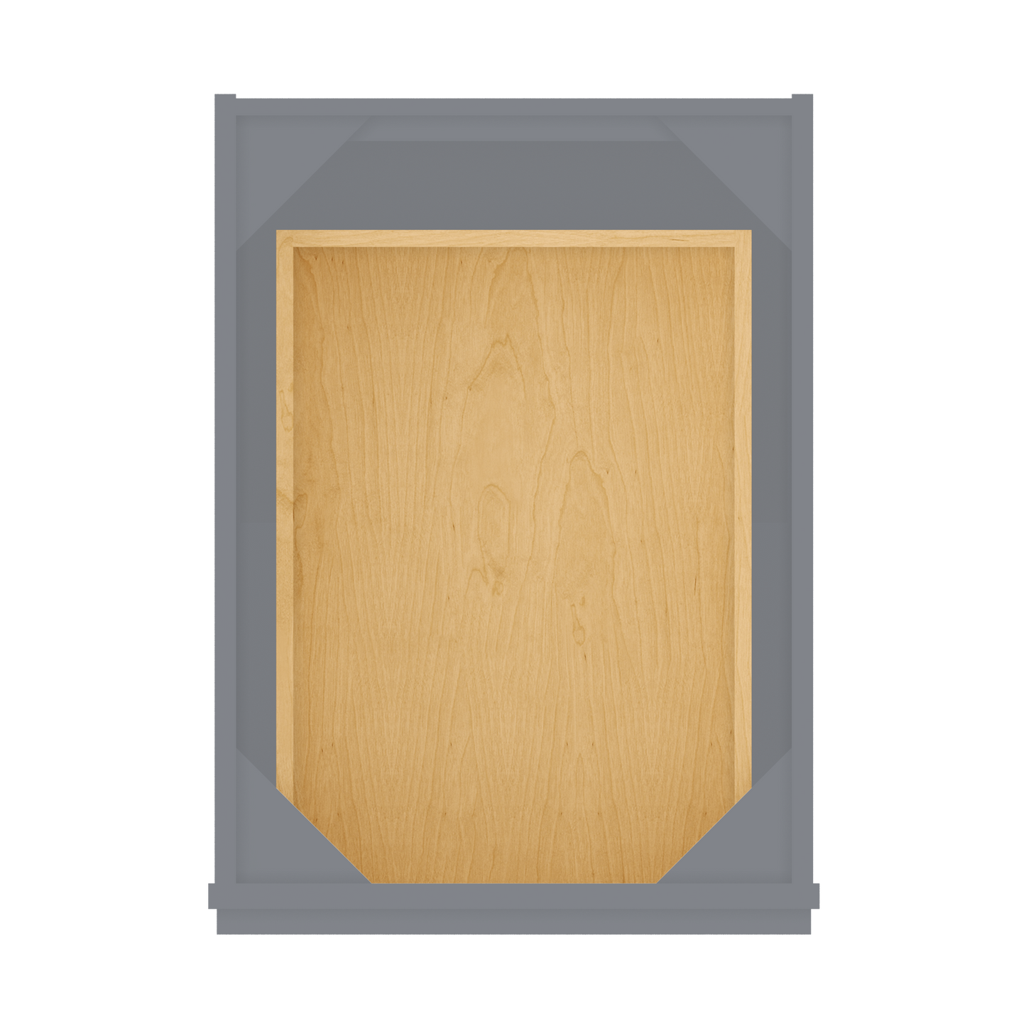 Base Kitchen Cabinet B18 Colonial Gray LessCare 18 in. width 34.5 in. height 24 in. depth - Kitchen Cabinets