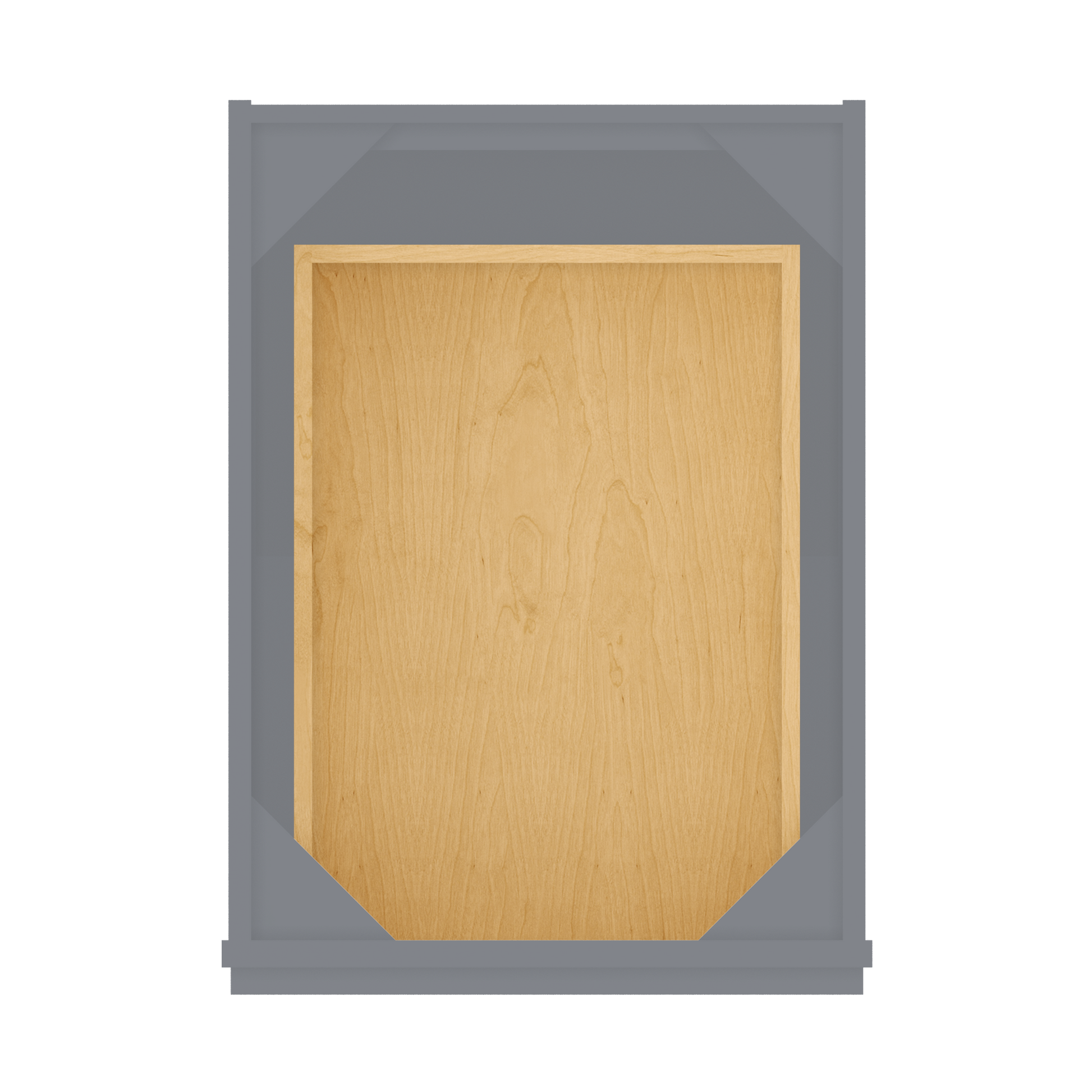 Base Kitchen Cabinet B18 Colonial Gray LessCare 18 in. width 34.5 in. height 24 in. depth - Kitchen Cabinets