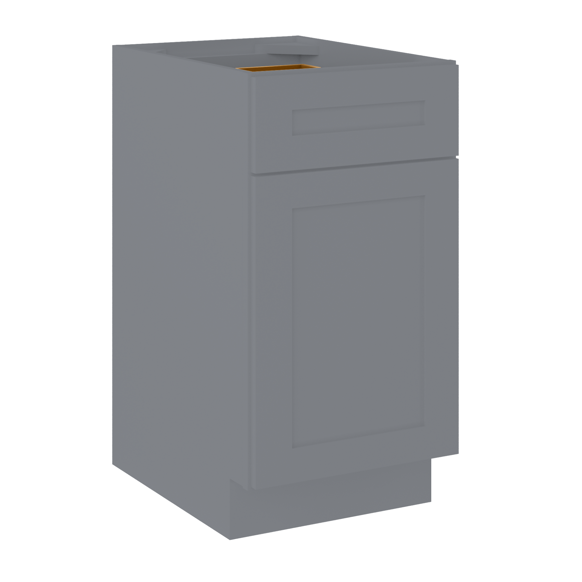 Base Kitchen Cabinet B18 Colonial Gray LessCare 18 in. width 34.5 in. height 24 in. depth - Kitchen Cabinets