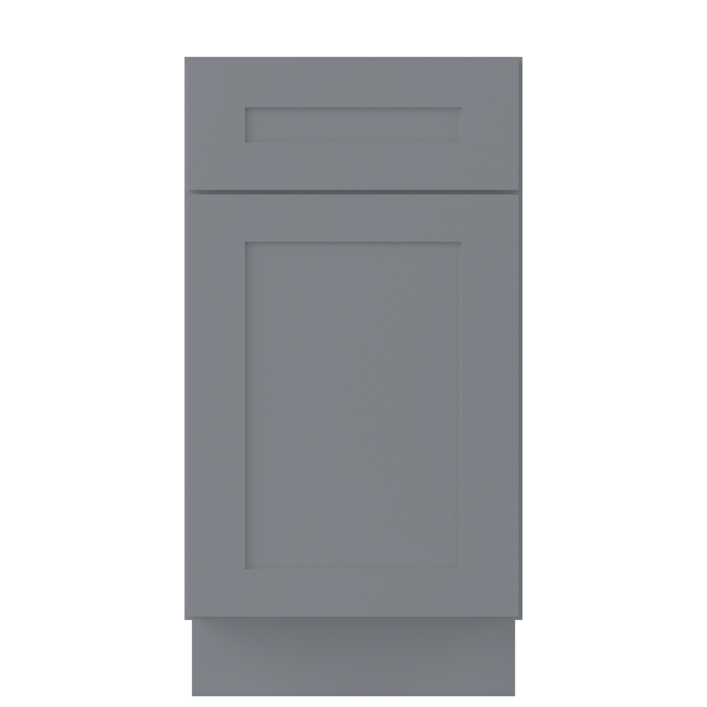 Base Kitchen Cabinet B18 Colonial Gray LessCare 18 in. width 34.5 in. height 24 in. depth - Kitchen Cabinets