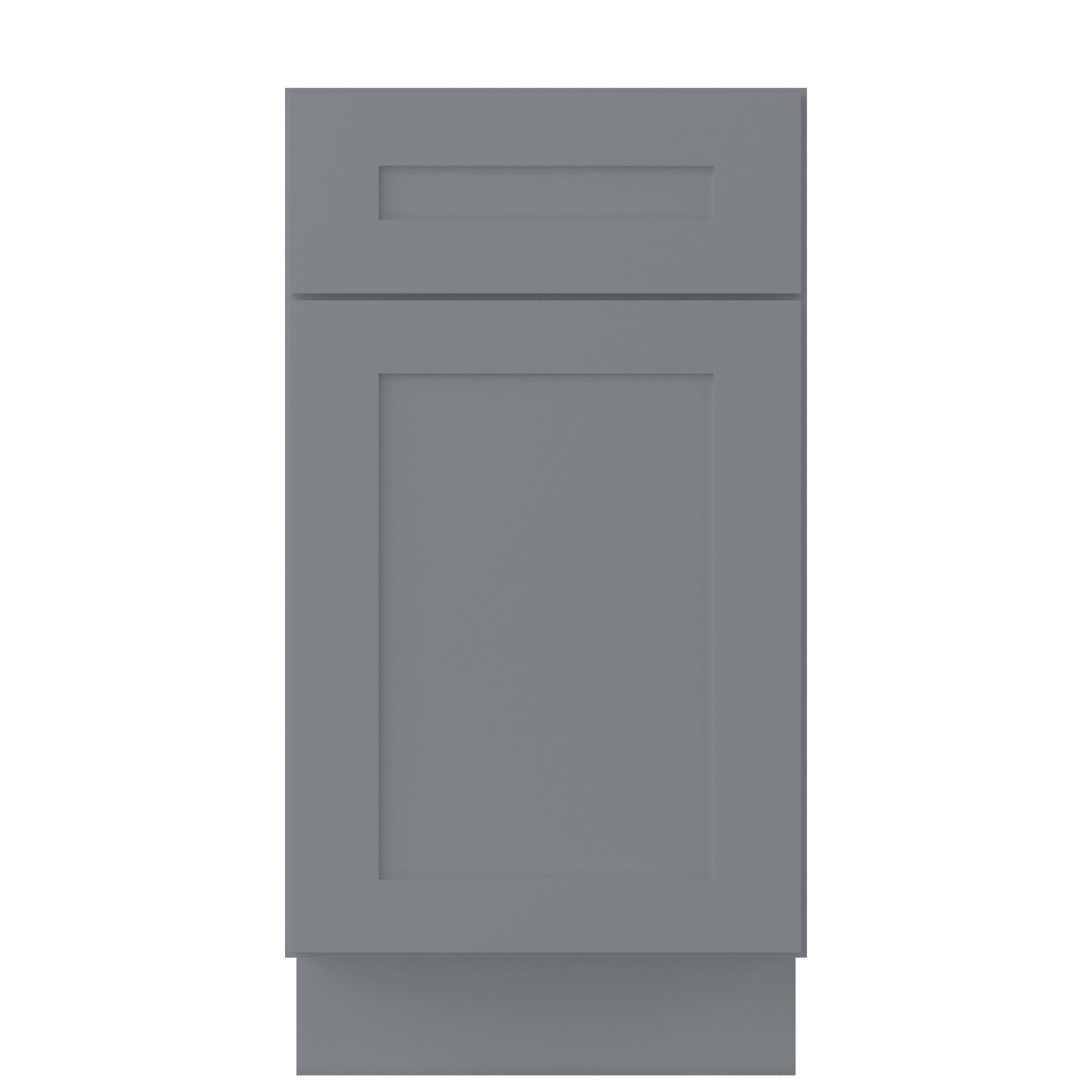 Base Kitchen Cabinet B18 Colonial Gray LessCare 18 in. width 34.5 in. height 24 in. depth - Kitchen Cabinets