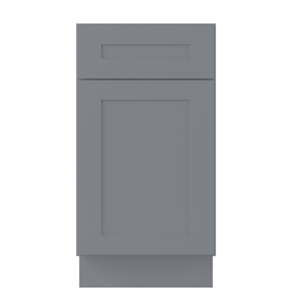 Base Kitchen Cabinet B18 Colonial Gray LessCare 18 in. width 34.5 in. height 24 in. depth - Kitchen Cabinets