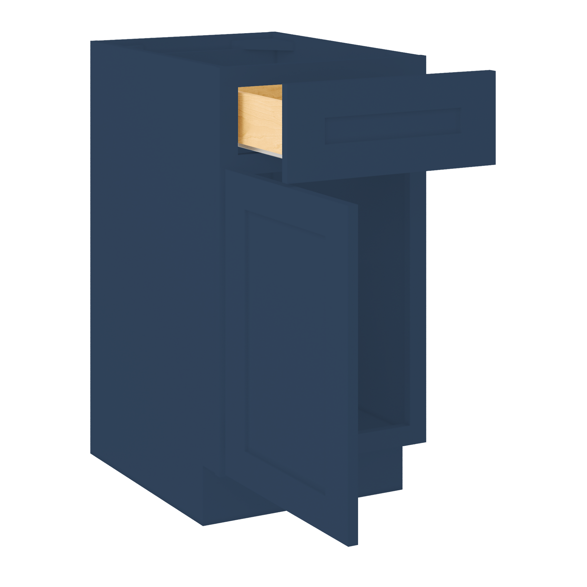 Base Kitchen Cabinet B18 Danbury Blue LessCare 18 in. width 34.5 in. height 24 in. depth - Kitchen Cabinets