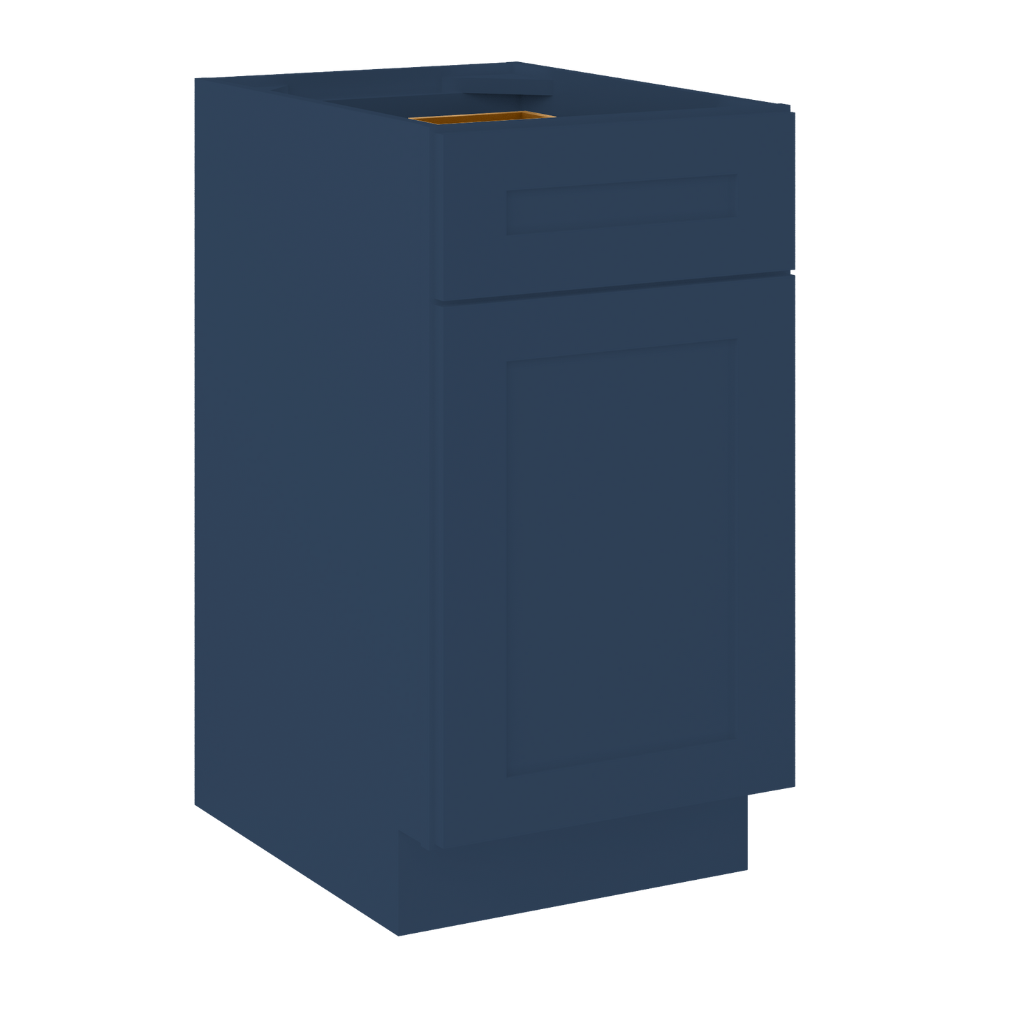 Base Kitchen Cabinet B18 Danbury Blue LessCare 18 in. width 34.5 in. height 24 in. depth - Kitchen Cabinets