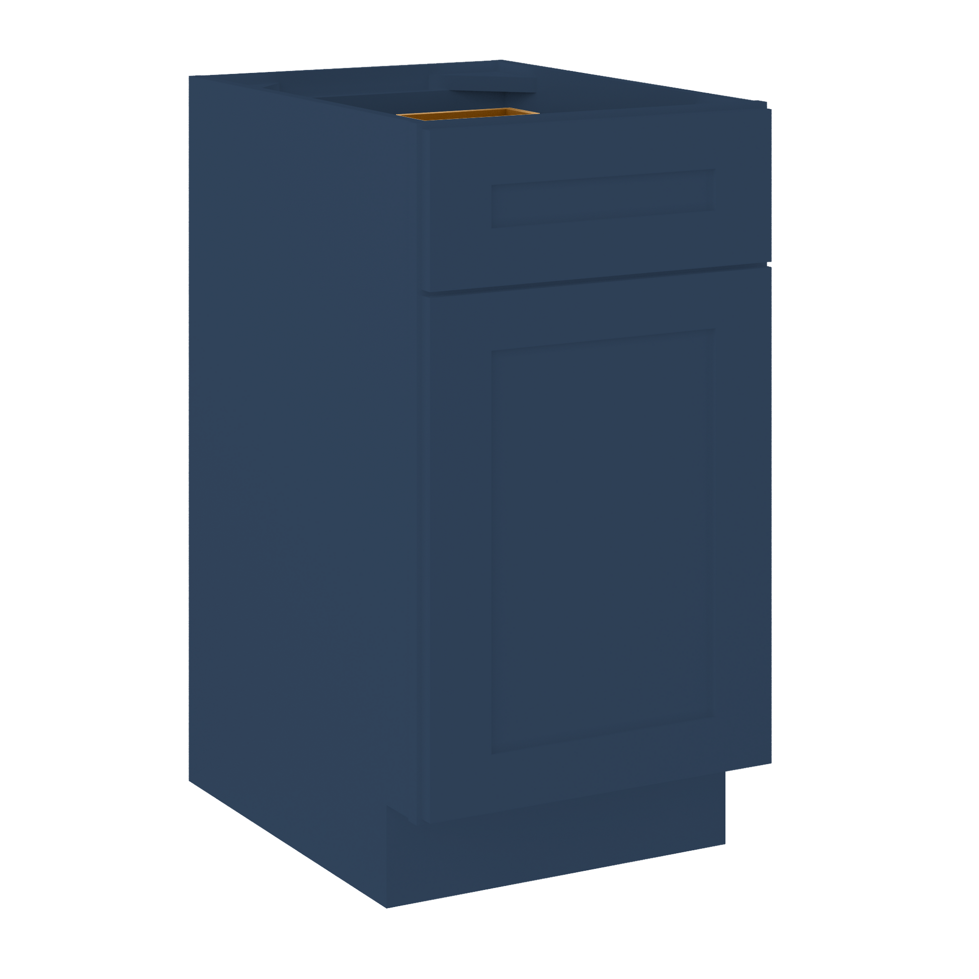 Base Kitchen Cabinet B18 Danbury Blue LessCare 18 in. width 34.5 in. height 24 in. depth - Kitchen Cabinets