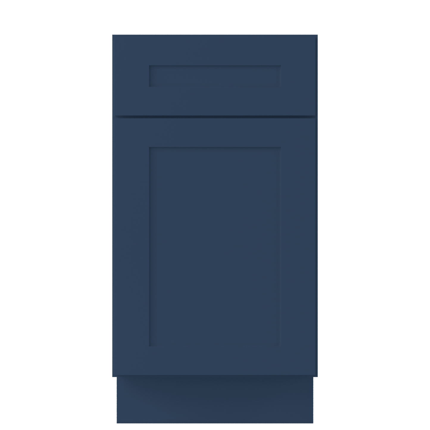 Base Kitchen Cabinet B18 Danbury Blue LessCare 18 in. width 34.5 in. height 24 in. depth - Kitchen Cabinets