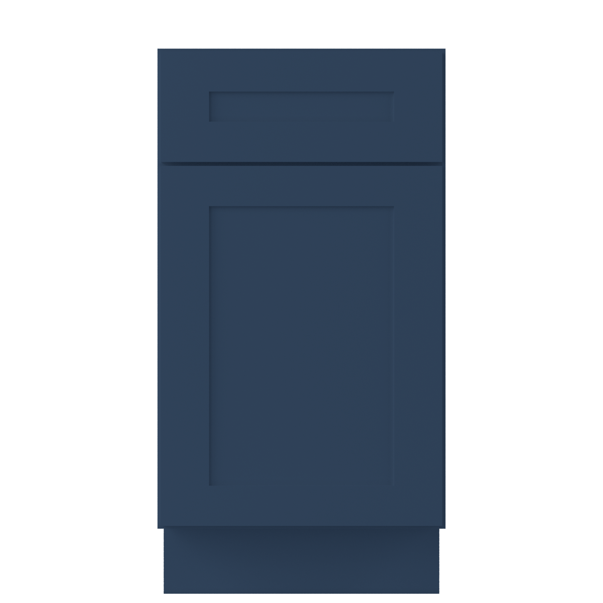 Base Kitchen Cabinet B18 Danbury Blue LessCare 18 in. width 34.5 in. height 24 in. depth - Kitchen Cabinets