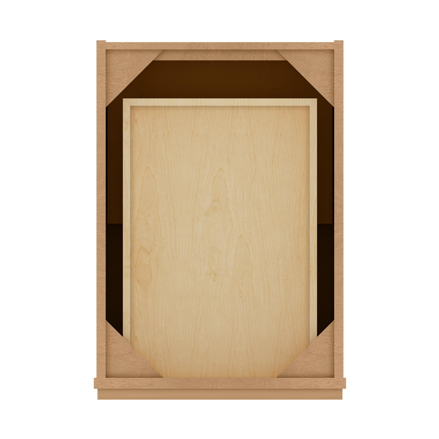 Base Kitchen Cabinet B18 Shaker Toffee 18 in. width 34.5 in. height 24 in. depth - Kitchen Cabinets