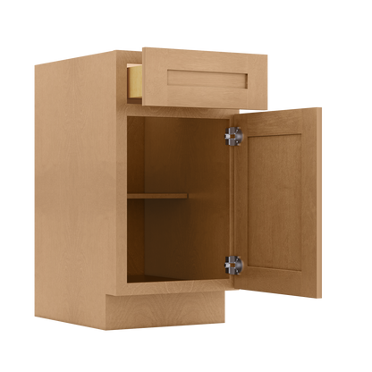 Base Kitchen Cabinet B18 Shaker Toffee 18 in. width 34.5 in. height 24 in. depth - Kitchen Cabinets