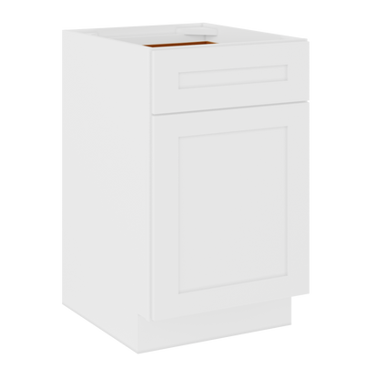 Base Kitchen Cabinet B21 Alpina White LessCare 21 in. width 34.5 in. height 24 in. depth Kitchen Cabinets