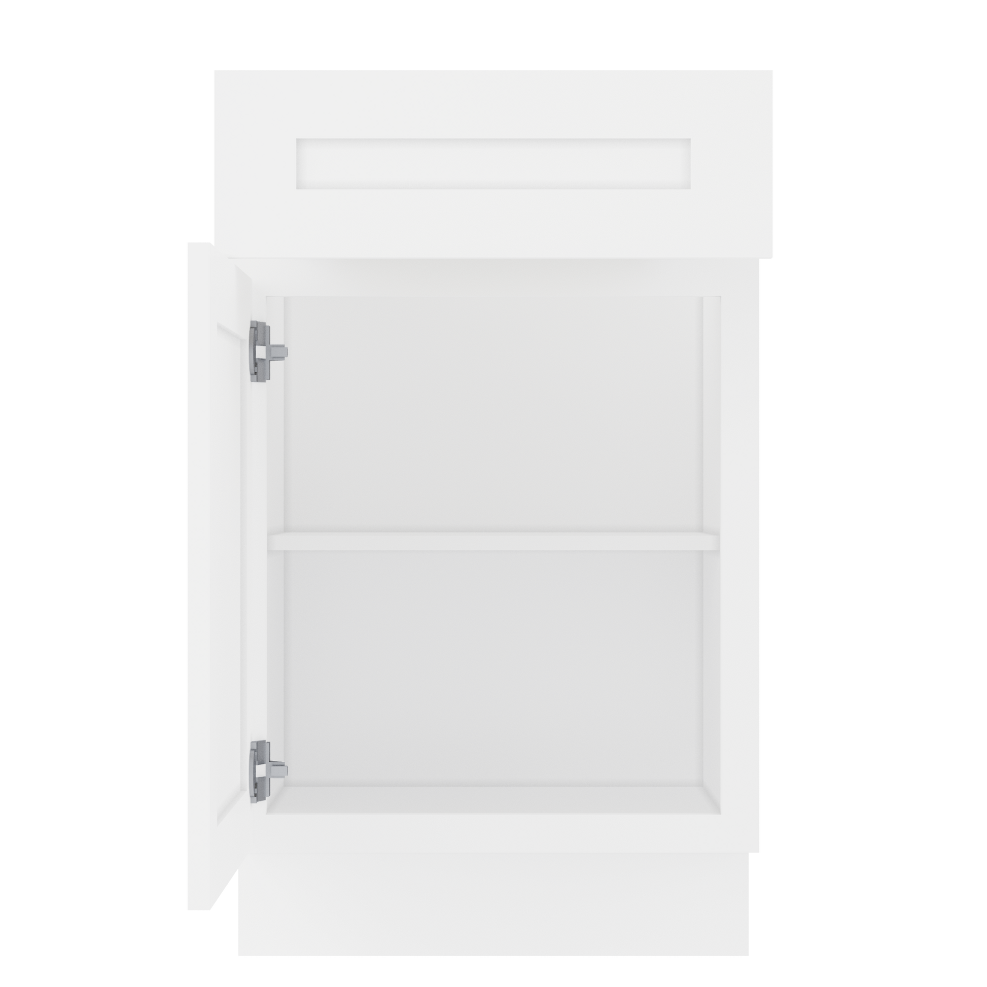 Base Kitchen Cabinet B21 Alpina White LessCare 21 in. width 34.5 in. height 24 in. depth Kitchen Cabinets