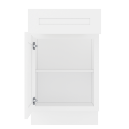 Base Kitchen Cabinet B21 Alpina White LessCare 21 in. width 34.5 in. height 24 in. depth Kitchen Cabinets