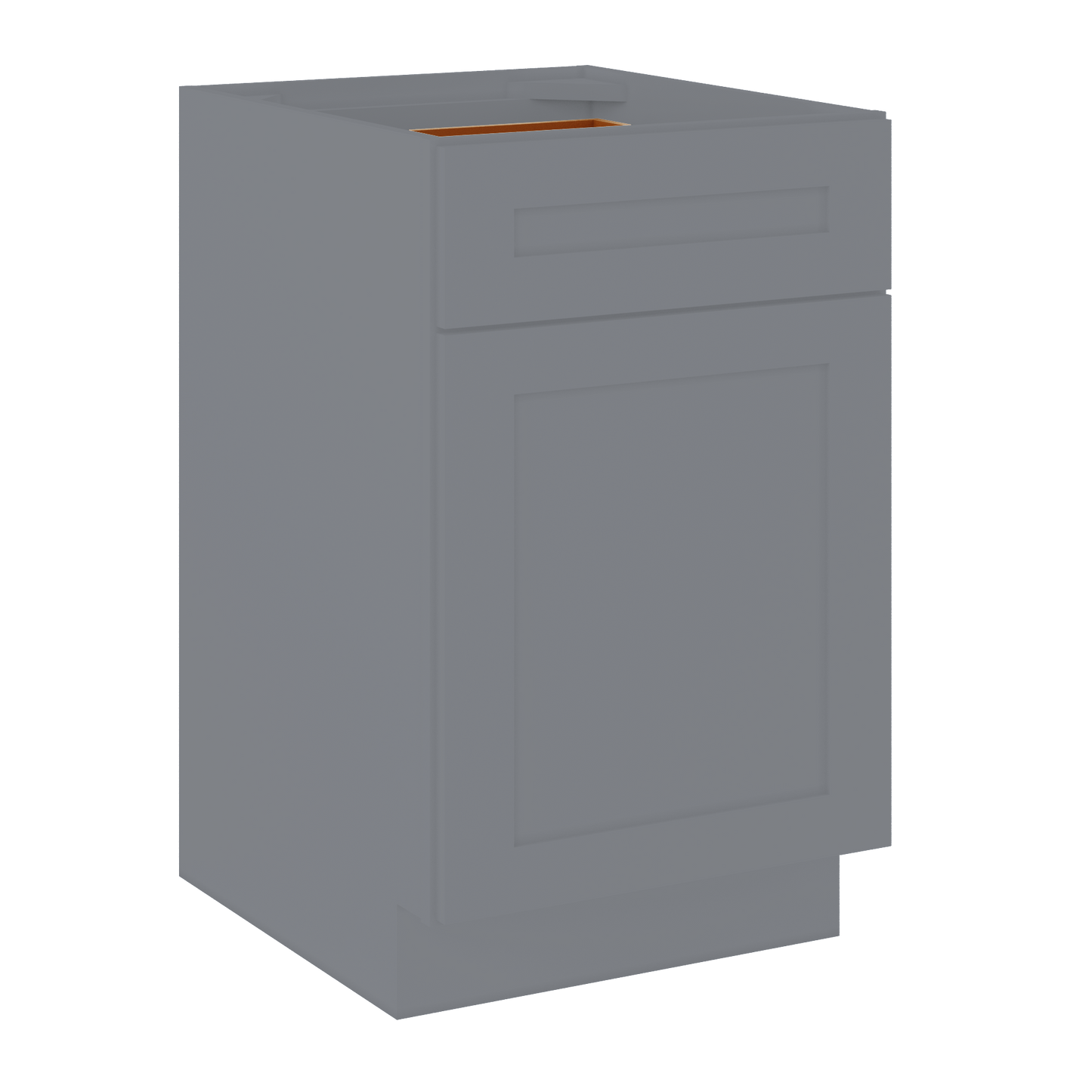 Base Kitchen Cabinet B21 Colonial Gray LessCare 21 in. width 34.5 in. height 24 in. depth - Kitchen Cabinets