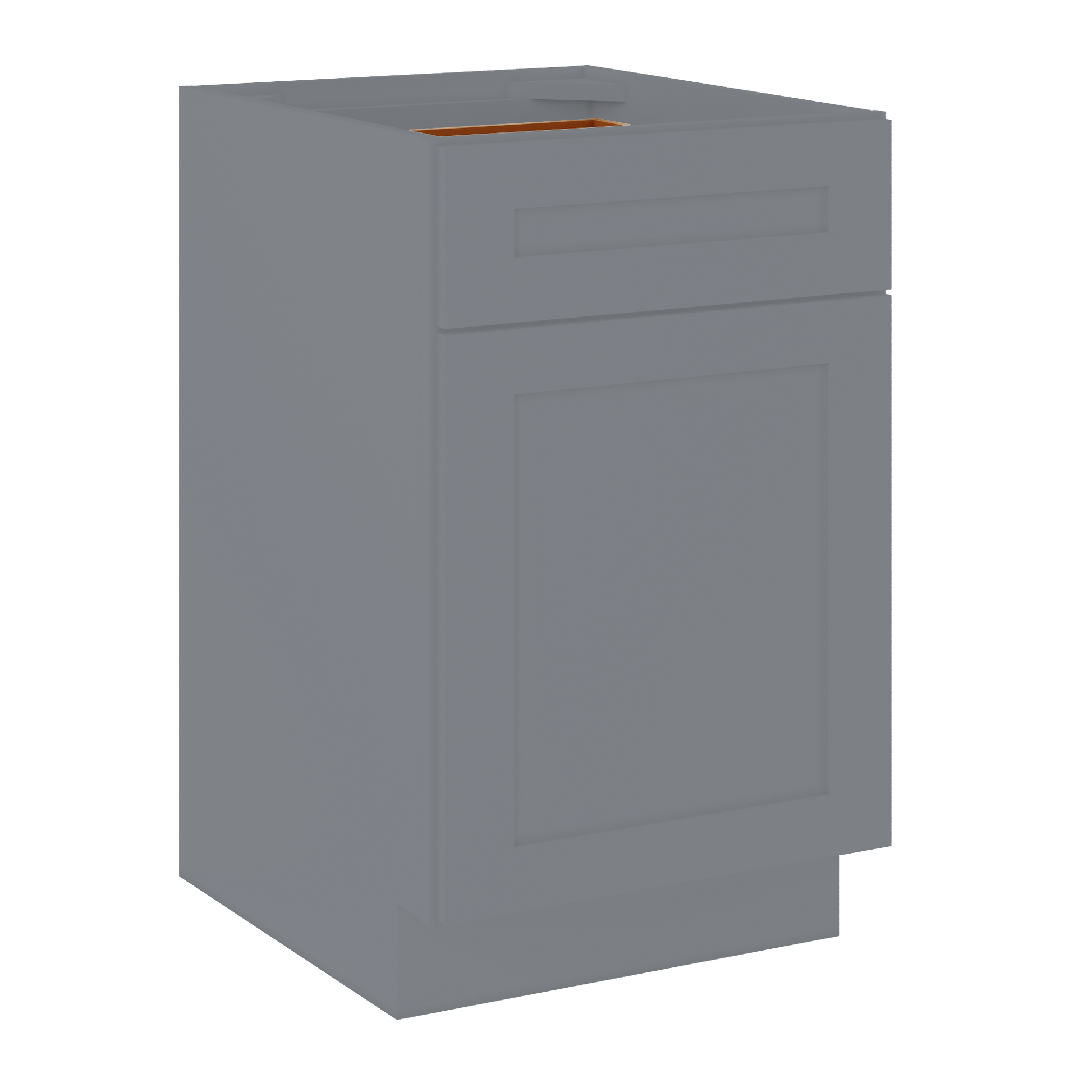 Base Kitchen Cabinet B21 Colonial Gray LessCare 21 in. width 34.5 in. height 24 in. depth - Kitchen Cabinets