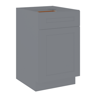 Base Kitchen Cabinet B21 Colonial Gray LessCare 21 in. width 34.5 in. height 24 in. depth - Kitchen Cabinets