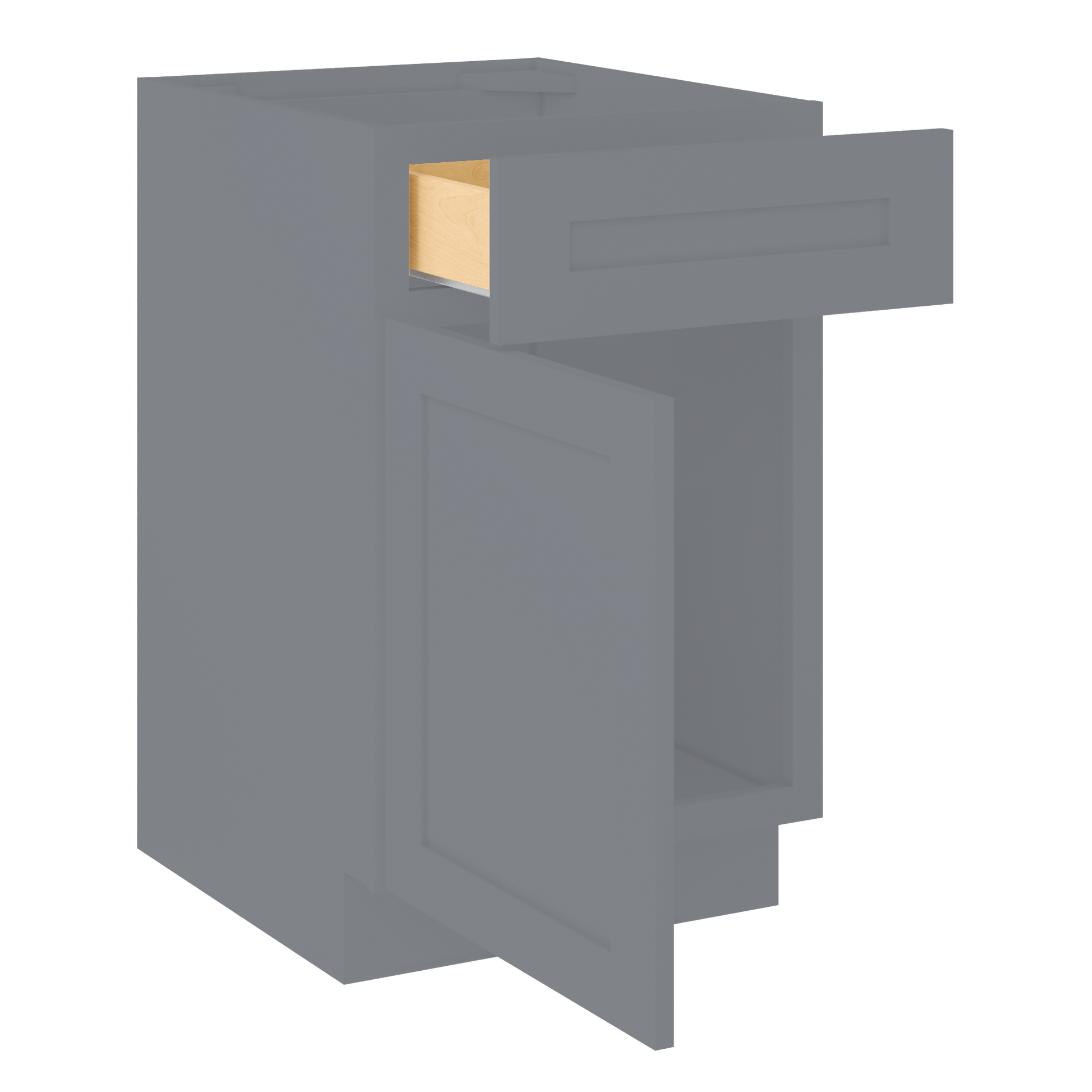 Base Kitchen Cabinet B21 Colonial Gray LessCare 21 in. width 34.5 in. height 24 in. depth - Kitchen Cabinets