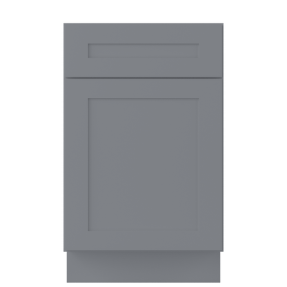 Base Kitchen Cabinet B21 Colonial Gray LessCare 21 in. width 34.5 in. height 24 in. depth - Kitchen Cabinets