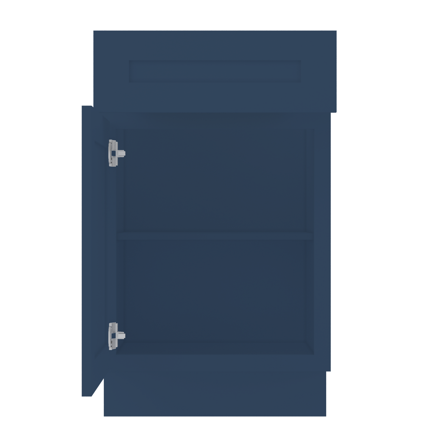Base Kitchen Cabinet B21 Danbury Blue LessCare 21 in. width 34.5 in. height 24 in. depth - Kitchen Cabinets