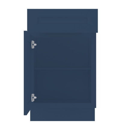 Base Kitchen Cabinet B21 Danbury Blue LessCare 21 in. width 34.5 in. height 24 in. depth - Kitchen Cabinets