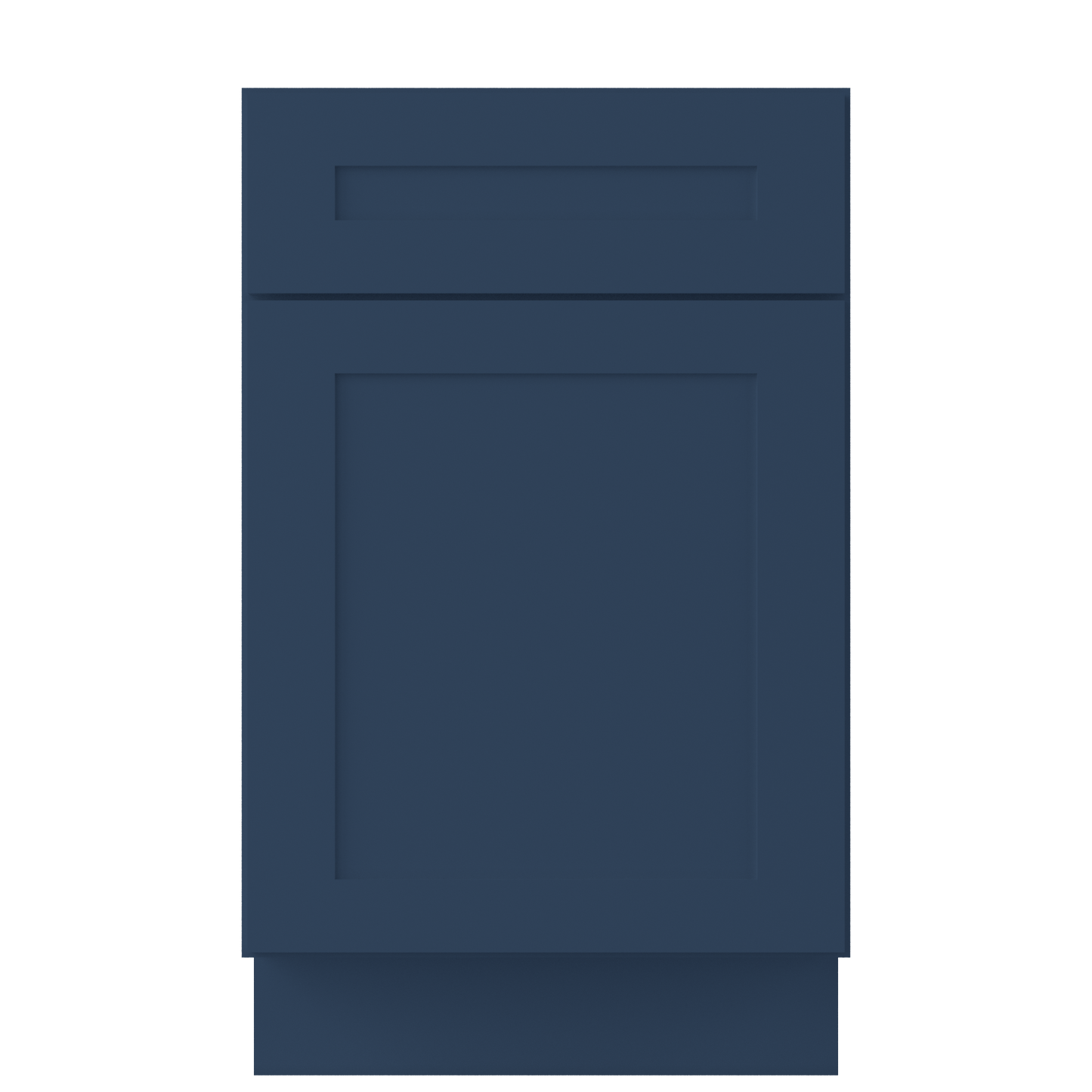 Base Kitchen Cabinet B21 Danbury Blue LessCare 21 in. width 34.5 in. height 24 in. depth - Kitchen Cabinets