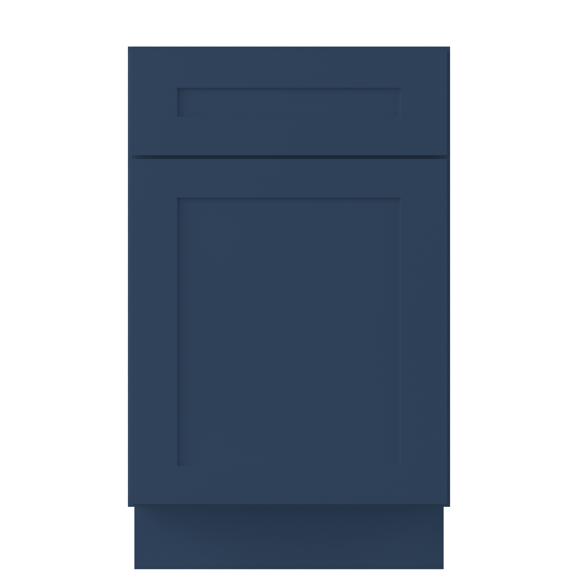 Base Kitchen Cabinet B21 Danbury Blue LessCare 21 in. width 34.5 in. height 24 in. depth - Kitchen Cabinets